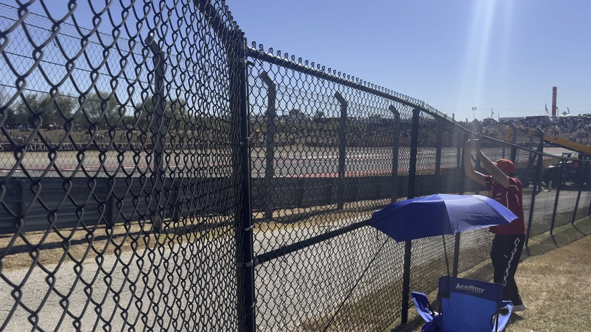 Chain link temporary fence panels on a construction site in Round Lake Beach